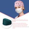 thumbnail image 3 of Wweixi 8 Pcs Gourd Caps Nurse Long-time Service Pure Color Dull Polish Printed Professional Assorted Colors Work Uniform Operating Hats L01 L39, 3 of 6
