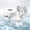 White, variant on 3-in-1 Retainer Case with Mirror & Cleaning Brush, Leakproof Storage Box with Drain Tray, for Retainers Dentures Night Guard
