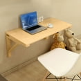 thumbnail image 6 of Wall Mounted Folding Table Fold Down Table Workbench Drop Leaf Table Floating Wall Desk, 6 of 8