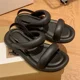 thumbnail image 5 of Sandalias de mujer de suela plana, zapatos de playa de verano 2024 para mujer, suela suave de plástico, impermeables, ligeras, sandalias de mujer, 5 of 5