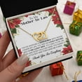 thumbnail image 4 of Mother-In-Law Necklace Gift From Daughter, Interlocking Hearts Jewelry, Christmas Or Birthday Present, Sentimental Jewelry For Mother Of Husband, Thank You Gift, 4 of 6