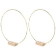 thumbnail image 4 of 2 Sets Large Metal Floral Hoop Wreath with Wood Base Craft Hoop Rings for DIY Wedding Wreath, 4 of 7
