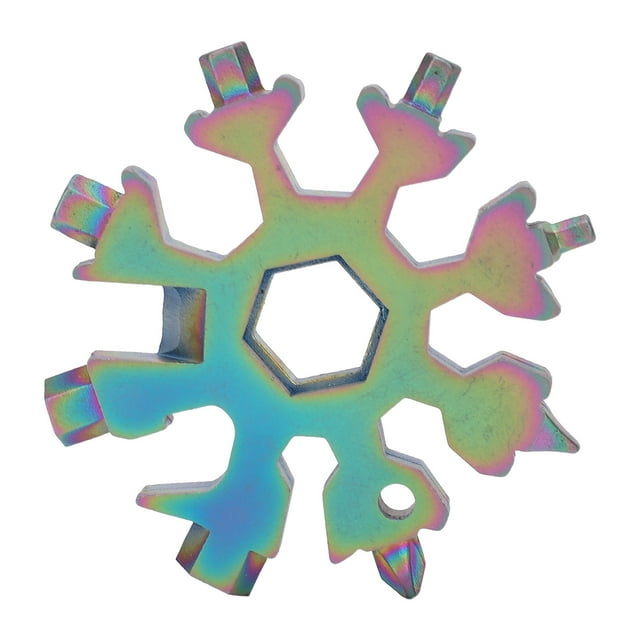 18‑in‑1 Multifunctional Tool Snowflake Shape High‑Carbon Steel Spanner Portable Hex Wrench