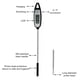 thumbnail image 4 of Matsuzay Medidor de sonda de temperatura de cocción Digital, pantalla LCD para barbacoa, termómetro para alimentos y carne, herramienta de medición Herramientas y accesorios para hornear negro Matsuzay HA000279-01B, 4 of 6