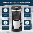 thumbnail image 4 of CULINARY CHEF 2-in-1 Single Serve K Cup Coffee Maker with Reusable Stainless Steel Mesh Grounds Pod, Optimal Brew Temperature for Hot, French, Italian, or DIY Iced Blends, Black, 4 of 19