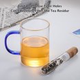 thumbnail image 3 of Tubo de vidrio Té suelto Folilista de hojas de té resistente al calor Infusor Drinkware Gadgets Gadgets Filtro reciclado presenta suministros de viaje Inevent HA060604-00B, 3 of 7