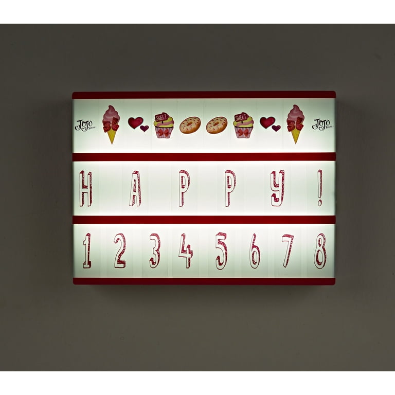 Nickelodeon JoJo Siwa Kids Room Message Light Up Board Plastic