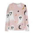 thumbnail image 4 of ICHUANYI Liquidación Moda Mujer Casual Manga Larga Cuello Redondo Impreso Señoras Sudadera Tops Blusa ICHUANYI WER202308171749, 4 of 6