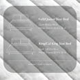 thumbnail image 6 of EVERGRACE Cotton Sateen Quilt Set Queen Size, Pre-Washed Cotton Channel Stitch Coverlet Bedspread, 3 Pieces Lightweight Soft Bedding Sets for All Season, with 2 Pillow Shams, Bright White, 6 of 8