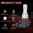 thumbnail image 3 of Compatible with Chevy Cruze 2016 2017 2018 2019 LED Headlight KIT High Low Beam Combo Bulbs (Pack of 4) , 6500K White 10,000LM Super Bright, Plug and Play, 3 of 11