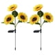 thumbnail image 2 of Paquete de 4 Luces Solares de Girasol para Exteriores, Impermeables, Luz LED Solar, Luz de Paisaje para Césped, Patio, Camino, Decoración de Jardín, 2 of 5