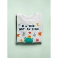 thumbnail image 3 of Be A Voice Not An Echo Sweatshirt Women -Image by Shutterstock, Female 3X-Large, 3 of 4