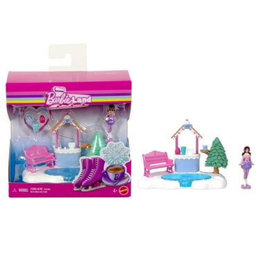 Barbie Mini Barbie Land Doll House Playsets with 1.5-Inch Doll, Furniture & Accessories (Styles May Vary)
