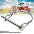 thumbnail image 4 of Wire Lock Pin, Stainless Steel Shaft Locking Pin Loop Wire Lock Trailers Pin with Round Arch Wire Retainer for Table Saw Truck Boat Trailer, 4 of 7