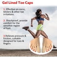thumbnail image 4 of Nogis 4 Pieces Gel Toe Cap, Silicone Toe Protector, Toe Guards for Feet, Protect Toe and Provide Relief from Corns, Callus, Blisters, Hammer Toes, Ingrown Toenails, Toenails Loss, 4 of 9