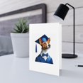 thumbnail image 5 of DistinctInk Greeting Card / Note Card - Basenji Graduation - PACK of 10, 5 of 7