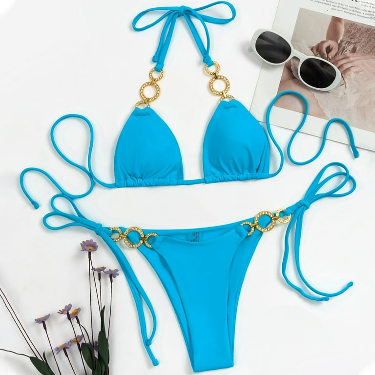 Famure SwimsuitSplit Swimsuit Sexy Ladies Strap Bikini for Gifts