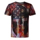thumbnail image 4 of Hombres Casual cuello redondo Popular 3D bandera digital impresión pulóver Fitness deportes pantalones cortos mangas camiseta blusa Pompotops oipoqjl32471, 4 of 5