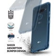 thumbnail image 5 of Ringke Fusion Case Compatible with LG V40 ThinQ, Transparent PC Back TPU Bumper Drop Protection Phone Cover - Aqua Blue, 5 of 7