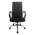 thumbnail image 2 of Corrigan Height Adjustable Faux Leather Office Chair, Large, Black and Chrome, 2 of 9