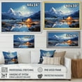 thumbnail image 4 of Designart "Solitude in Mountain Camping III" Landscapes Framed Wall Art - Country Blue Camping Travel Entryway Framed Wall Art Print, 4 of 6