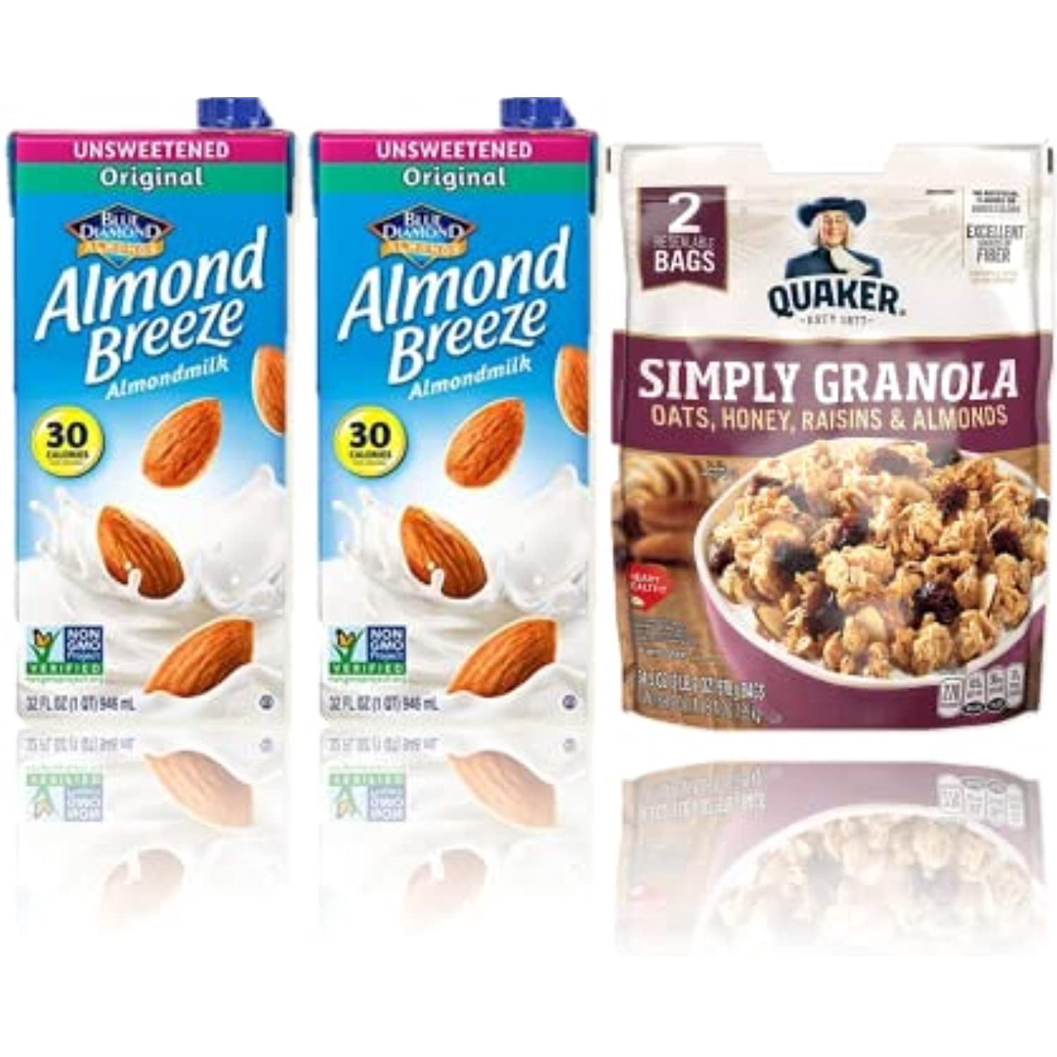 Quaker Simply Granola Oats, Honey, Raisins And Almonds With Almond