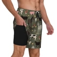 thumbnail image 2 of Fotbe Farm Animals Traje de Baño para Hombre – Shorts de Natación de Secado Rápido con Forro y Bolsillos-Small, 2 of 6