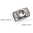 thumbnail image 2 of Miangastore Ensemble de 120 Pcs T-Nut avec Fonction de Verrouillage pour une Sécurité Améliorée dans les Projets, 2 of 8