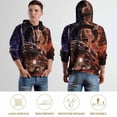 thumbnail image 6 of Horror Freddy Krueger Hoodie 3D Print Pullover Hooded Long Sleeve Sweatshirts Tops Blouse with Pocket for Mens Womens, 6 of 8