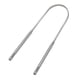 thumbnail image 3 of Raspador de lengua de acero inoxidable, limpiador de lengua, limpiador de raspador de lengua, antibacteriano ayurvédico para una higiene óptima (plata), 3 of 5