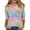 Light pink, variant on 2024 Hawaiian Women's 3/4 Sleeve Round Neck Tropical Floral Print Beach T-Shirt Slim Tops Casual Hawaiian Floral Tropical Graphic Shirts
