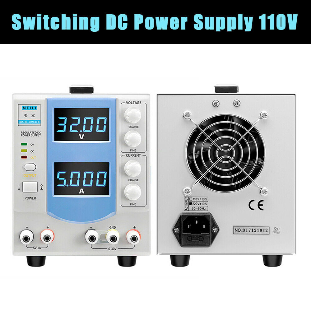 Details about   0-32V/0-5A Switching Precision Variable DC Power Supply Adjustable Lab 160W USA 