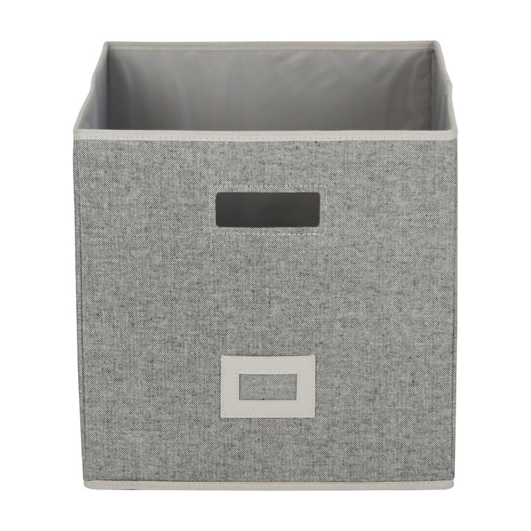 OrganizeMe 2-Pack Large Corner Collapsible Pop Up Storage Bins - Gray/Grey