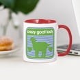 thumbnail image 3 of CafePress - Crazy Goat Lady - 11 oz Ceramic Mug - Novelty Coffee Tea Cup, 3 of 4