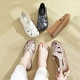 thumbnail image 2 of Soft Sole Mum Sandals Women Summer Flats Comfortable Non-slip Loafers Breathable Solid Colour Walking Shoes Sapatenis Feminino, 2 of 6