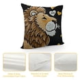 thumbnail image 4 of YINGXI Themed Who Loves Cute Decorative Throw Pillow Case for Home Living Room Nursery Decor, Lovers Girls Women Gifts 20x20in, 4 of 5
