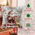 thumbnail image 7 of Yucurem Christmas Cushion Covers Set of 4, Christmas Tree Snowman Reindeer Santa Decorative Pillowcase for Home Sofa Living Room Couch Bed, 7 of 7