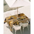 thumbnail image 3 of 60x84 Inch Outdoor Tablecloth with Umbrella Hole Zipper Rectangle Construction Truck Rectangular Tablecloths Outside Waterproof Cartoon Grips and Bulldozers Turmeric Patio Table Cover for Picnic, 3 of 8