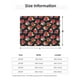thumbnail image 5 of Balery Red Rose Flower Manta de Franela con Dibujo, Lujo Ultra Suave y Cálido, Antipelusa y Resistente a las Arrugas para Cama, Sofá, Camping -50"x40", 5 of 6