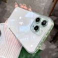thumbnail image 2 of Compatible with iPhone 14 Pro Max Bling Case for Women and Girls Glitter Case Luxury Clear Sparkle Phone Case Slim Soft TPU Shockproof Bumper Camera Lens Protective for iPhone 14 Pro Max, Green, 2 of 9