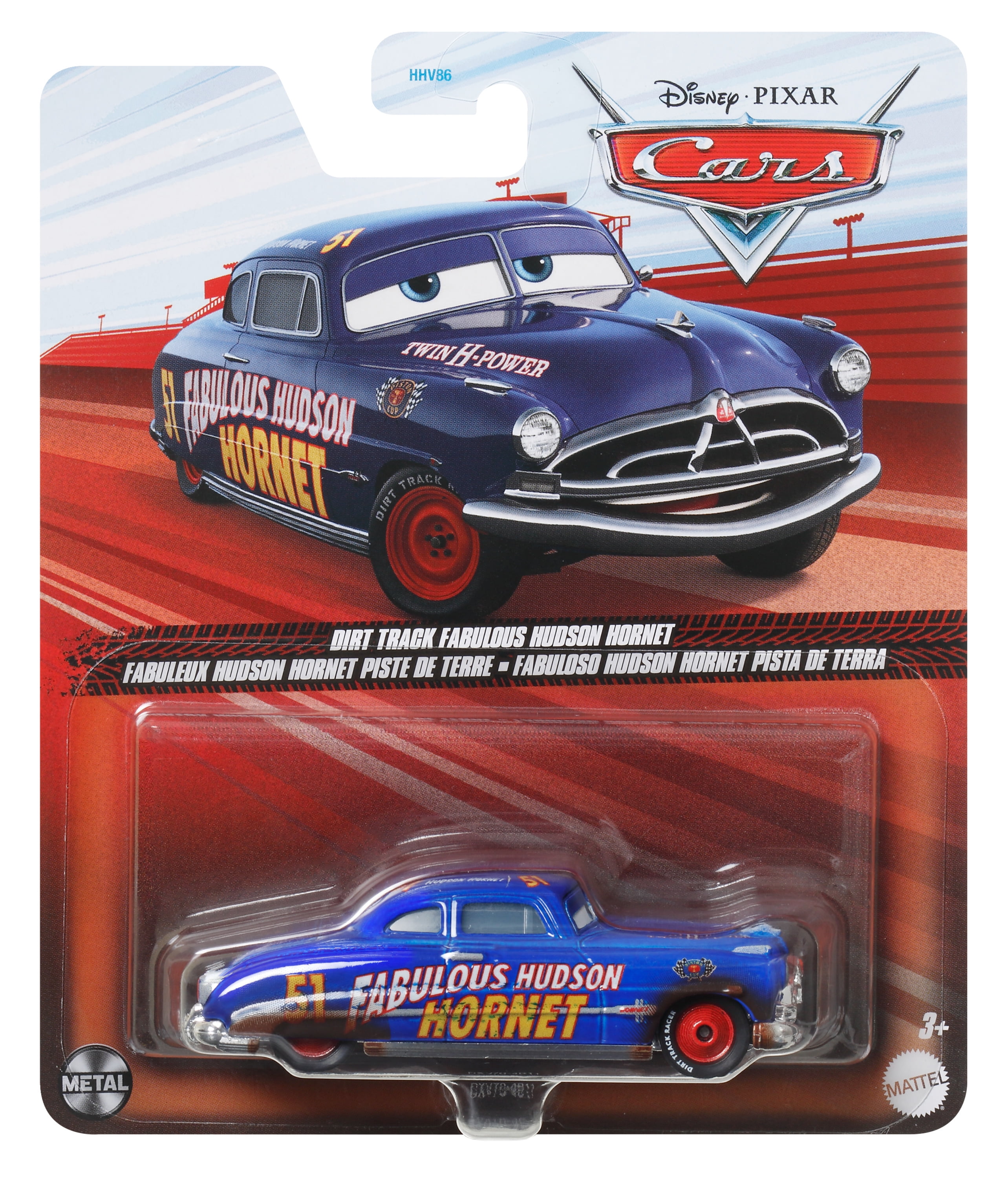 Disney and Pixar Cars Track Fabulous Hudson Hornet 1:55 Scale Die-Cast Vehicles For Preschool Kids Ages 3+ Years