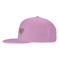 thumbnail image 3 of ZICANCN Golden Heart Pattern Baseball Caps, Trucker Hats for Men And Women, Adjustable Breathable Flat Caps, Pink, 3 of 8