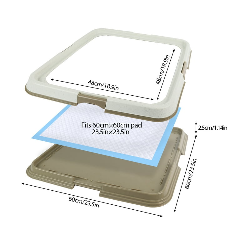 PAWISE Indoor Puppy Pee Tray Pet Doggie Potty Training Pad Holder Large Walmart