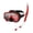 Black and red, variant on Professional Adult Snorkeling Gear Set Leakproof Diving Mask and Dry Top Snorkel for Underwater Swimming Exploration