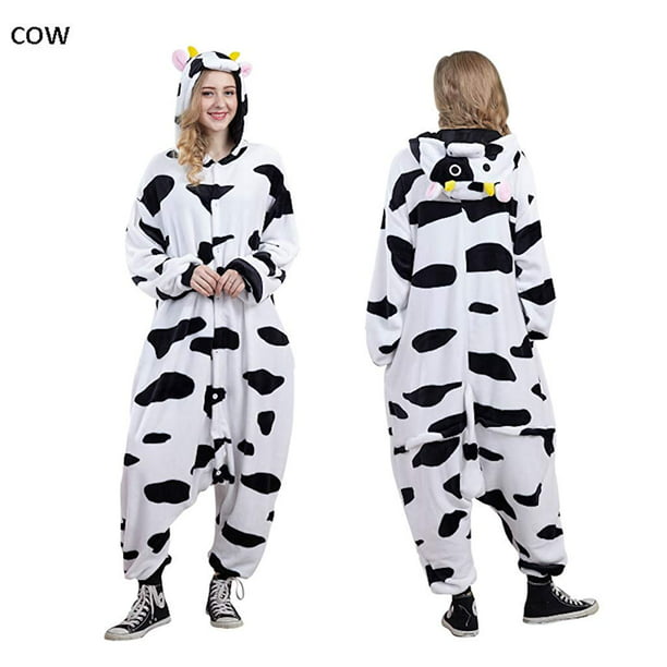 Urban Nomads Animal Pajamas Onesie for Adult Unisex Cosplay Costume Plush One  Piece - Cow 