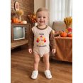 thumbnail image 3 of Cjfdfy Newborn Baby Boy Girl Thanksgiving Outfit Gobble Till You Wobble Romper Waffle Knit Contrast Long Sleeve Bodysuit Cute Little Turkey Thanksgiving Fall Winter Outfit, 3 of 9