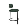 thumbnail image 5 of Meridian Furniture Beacon Green Boucle Fabric Stool (Set of 2), 5 of 8