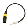 thumbnail image 3 of 3.5mm Male To XLR Cable, Plug And Play 3 Pin 3.5mm To XLR Cable HiFi Gold Plated Plug 0.2in Wire Outside Diameter  For Wireless Microphone For Microphone, 3 of 8
