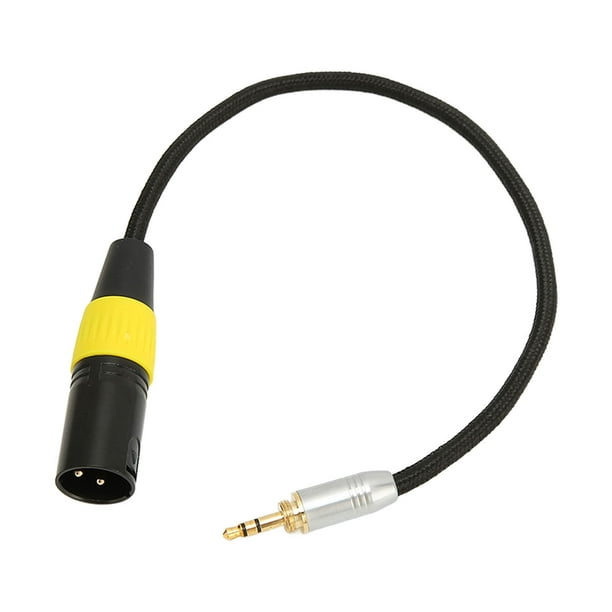 Acheter Câble de micro 6.35mm 1/4 pouces, connecteur XLR 6.35 Jack TRS vers  XLR mâle, câble de micro plaqué or, Double bouclier pour Microphones et  haut-parleurs