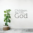 thumbnail image 3 of Religion Gift From God Religous Saying Quote Positive Life Motivation Quotes Saying Wall Art Sticker Designs Vinyl Stickers For Home House Walls Rooms Window Bedroom Decoration Size (24x40 inch), 3 of 3